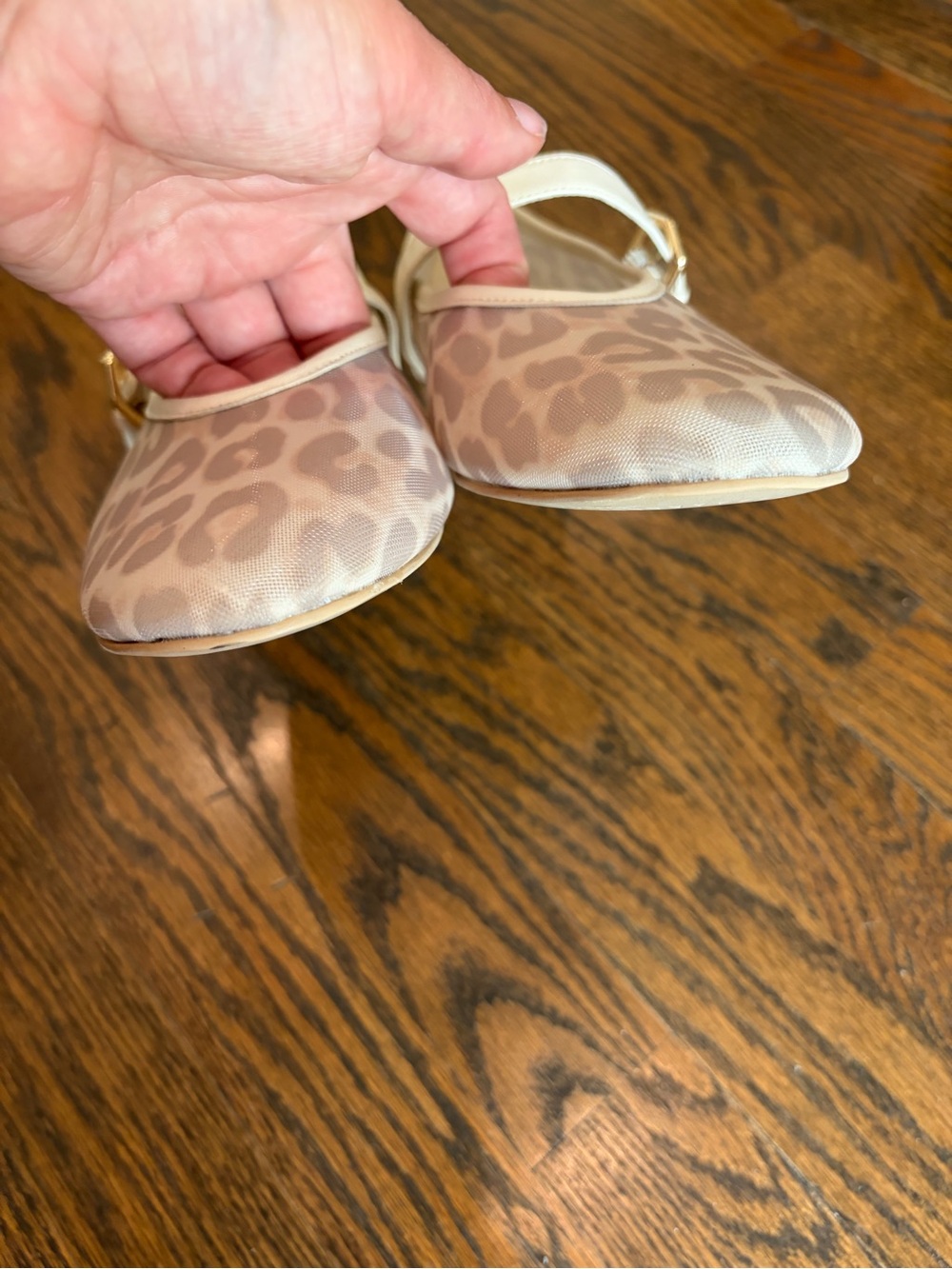 DOLCE VITA Roslyn Mesh Mary Jane Leopard Print Ballet Flat - Picture 3 of 10